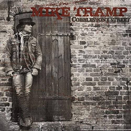 CD cover for Mike Tramp’s “Cobblestone Street” featuring a man by a door.