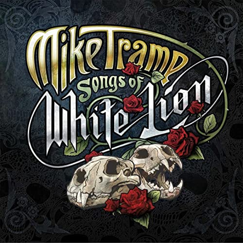 CD cover for Mike Tramp’s “Songs of White Lion” with skull and roses.