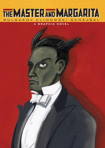 Red book cover featuring a stylized, green-skinned man in a suit.