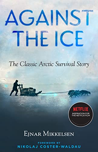Book cover showing a person with a dog sled on a snowy Arctic landscape.