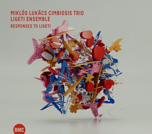 CD cover for “Responses to Ligeti” featuring abstract colorful shapes.