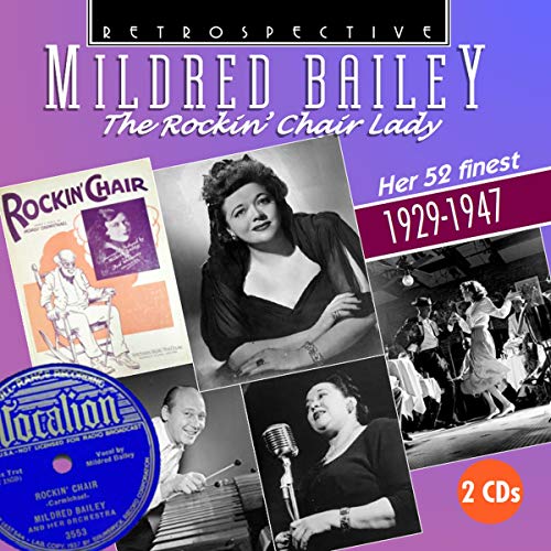 CD cover featuring black and white photos of Mildred Bailey on purple background.