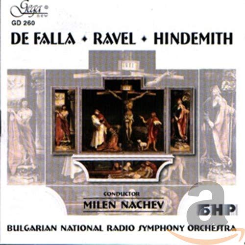 Classical music album cover featuring a depiction of the crucifixion.
