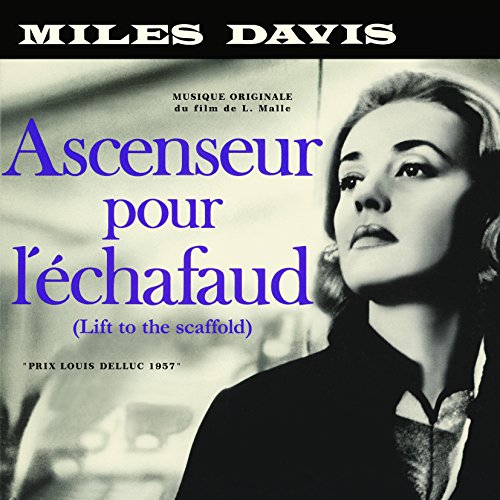 Album cover for Miles Davis’ “Ascenseur Pour L’échafaud” featuring a woman’s face.