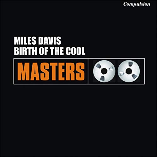 "Album cover featuring a black-and-white image of Miles Davis holding a trumpet."