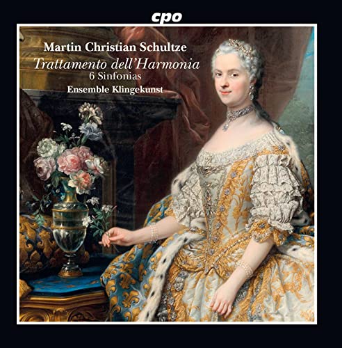 Classical music album cover featuring an 18th-century portrait of a woman in formal attire.