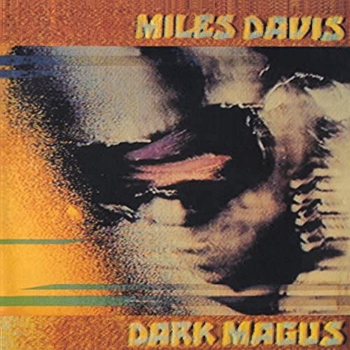 CD cover for Miles Davis’ “Dark Magus” with abstract, colorful imagery.