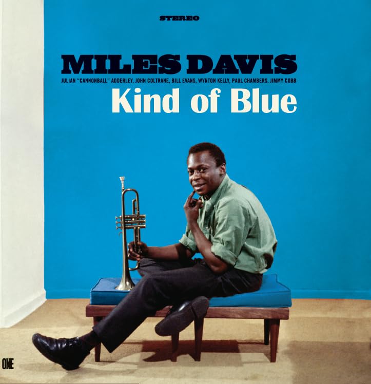 Vinyl record of Miles Davis’ “Kind of Blue” album, limited edition.