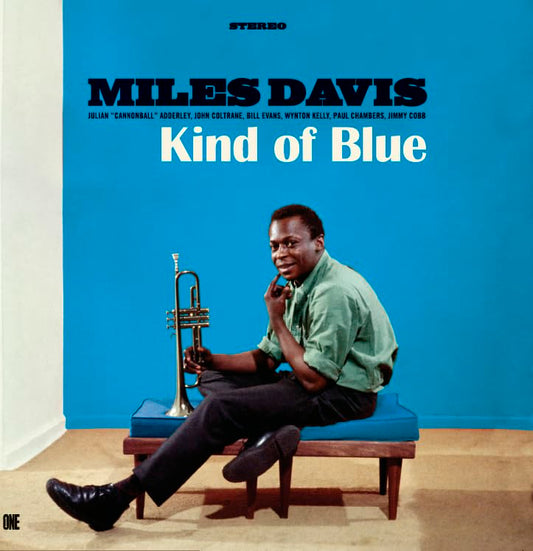 Vinyl record of Miles Davis’ “Kind of Blue” album, limited edition.