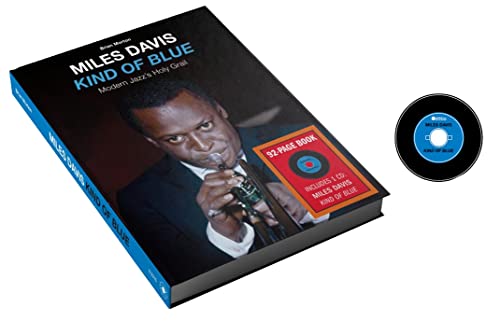 “Kind of Blue” CD and book set featuring Miles Davis playing trumpet.