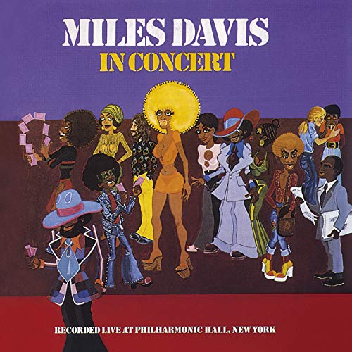Album cover for Miles Davis’ “In Concert” featuring cartoon figures.