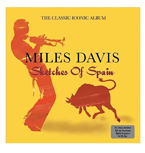 Sketches of Spain" vinyl album cover with a trumpet player and bull.