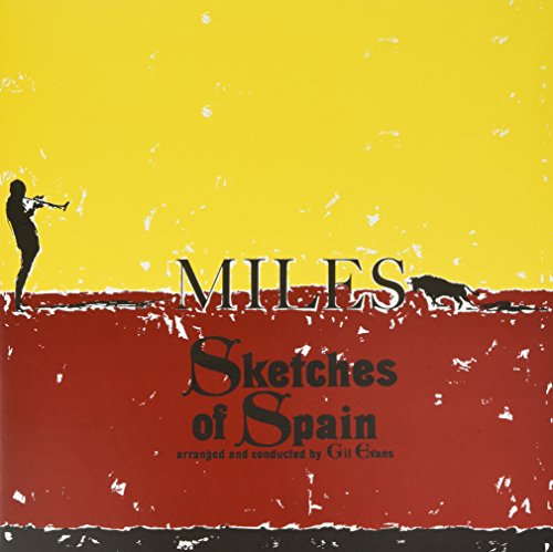 Album cover for Miles Davis’ “Sketches of Spain” with trumpet silhouette.