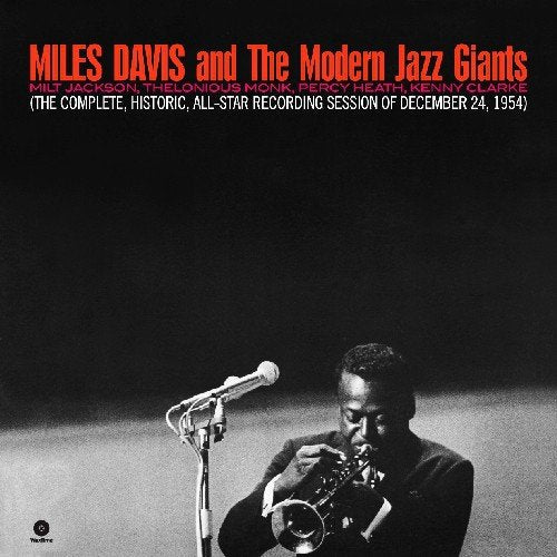 Miles Davis playing trumpet on the cover of a vinyl record.