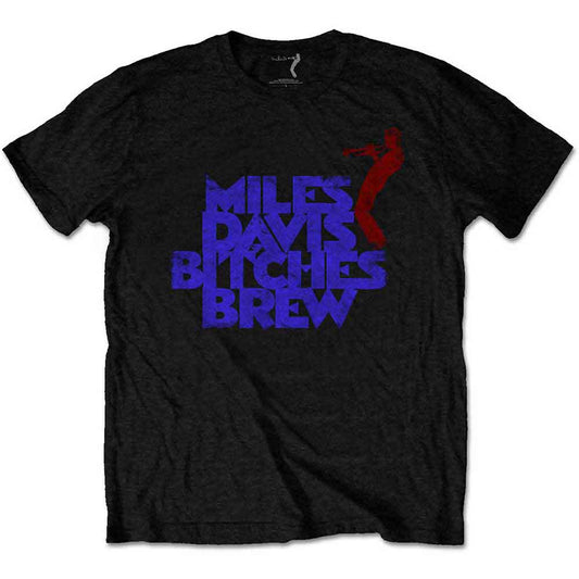 Medium unisex t-shirt featuring vintage artwork from Miles Davis’ Bitches Brew album.