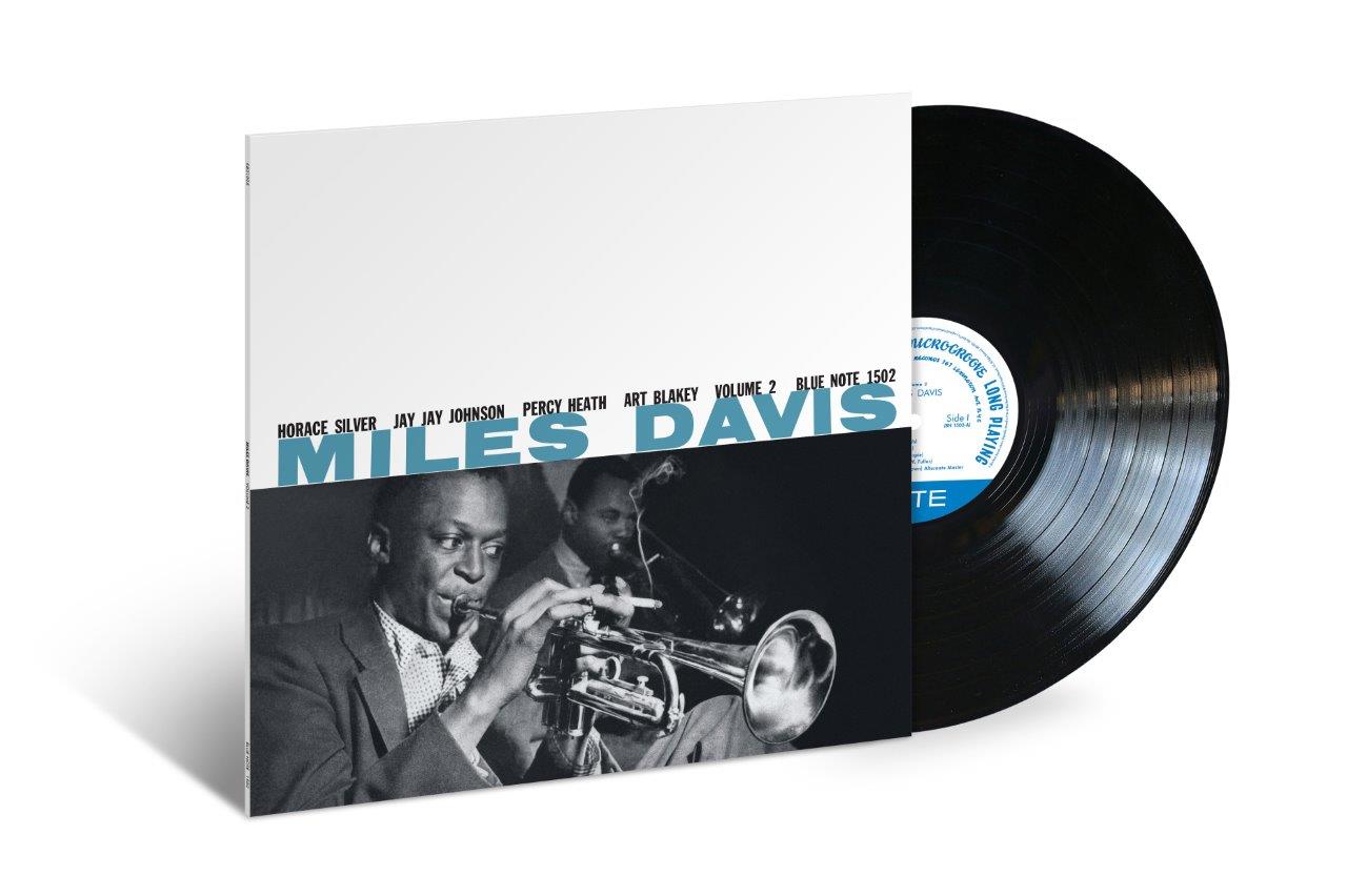 Miles Davis Volume 2 vinyl record album cover with a black and white photo.