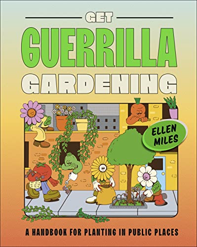 Book cover: cartoon plants and vegetables with green title text.