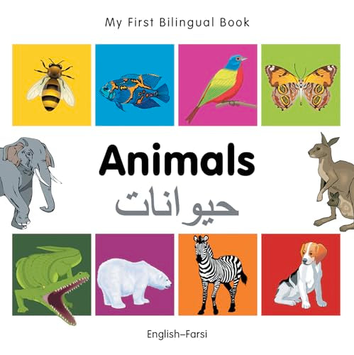 Colorful children’s book cover with illustrations of various animals.