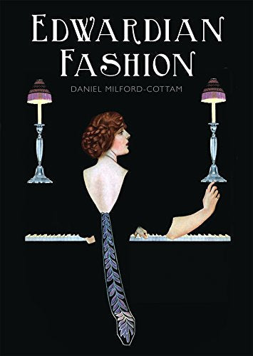 Book cover: “Edwardian Fashion” with illustration of a woman in profile.