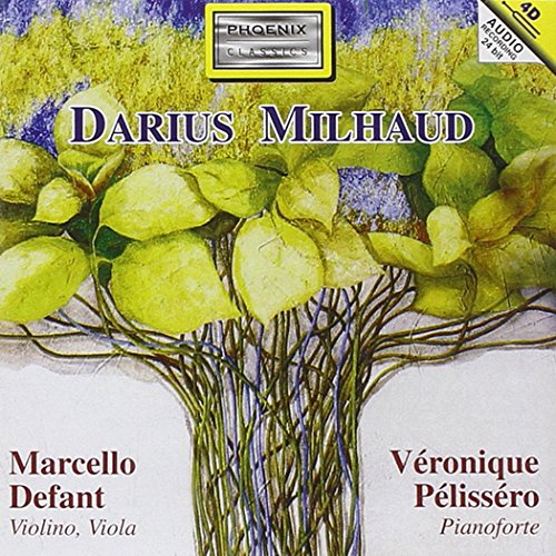 CD cover for Darius Milhaud’s Sonata X, featuring floral artwork.
