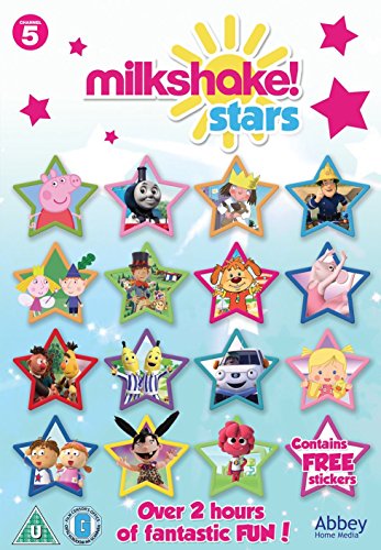 DVD cover featuring colorful cartoon characters within blue stars.