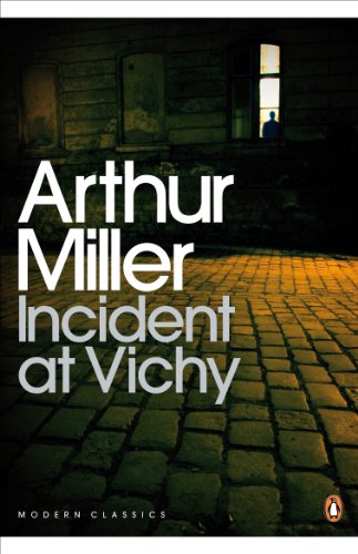 Book cover: "Incident at Vichy" by Arthur Miller, shadowed window.