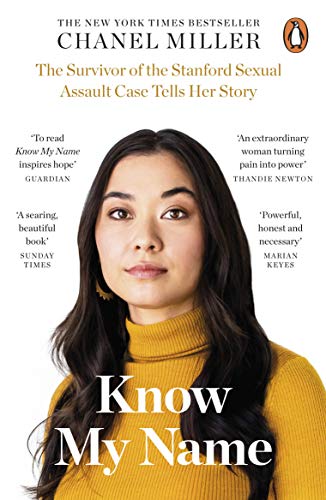 Book cover featuring Chanel Miller, author of "Know My Name.