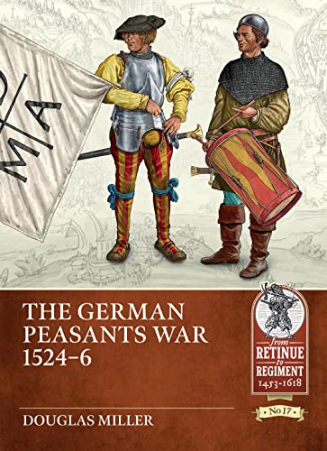 Historical illustration of armed peasants with a drum and banner, book cover.