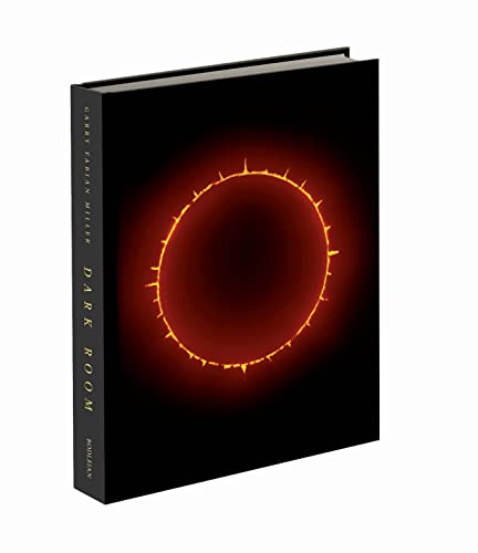 Book cover: black background with a glowing orange circular design.