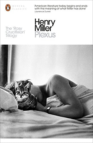 Book cover for Plexus by Henry Miller featuring a black and white cat photo.