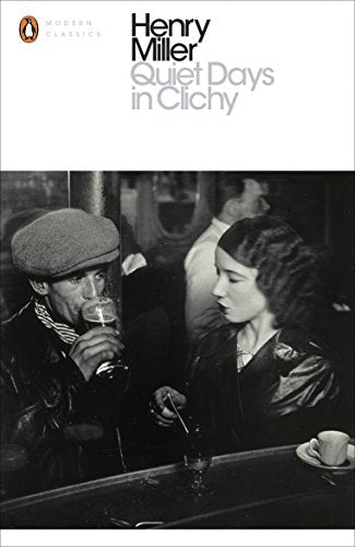 Book cover for Quiet Days in Clichy featuring a black and white bar scene.