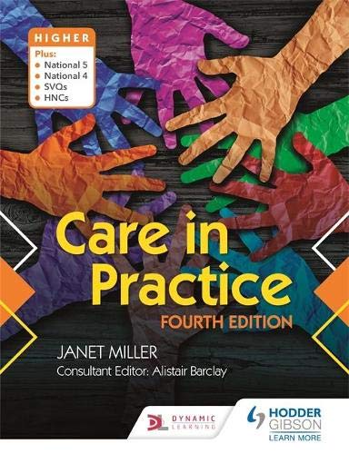 Textbook cover with colorful paper-textured hands on a dark wooden background.