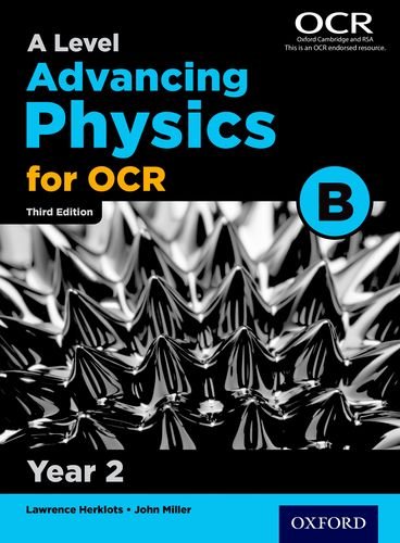 Physics textbook cover, "A Level Advancing Physics for OCR Year 2".