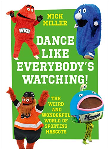 Book cover featuring three colorful, costumed sports mascots.