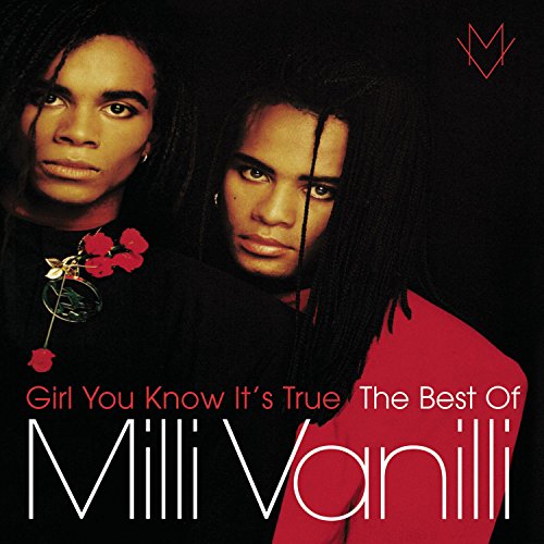 Album cover for Milli Vanilli’s “Girl You Know It’s True”, two men pictured.