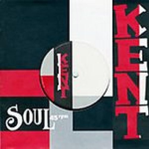 Vinyl record in sleeve with red and gray geometric design.