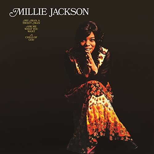 Millie Jackson album cover featuring a portrait of the singer.
