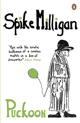 Book cover for Puckoon by Spike Milligan featuring a line drawing of a man.