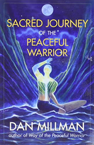 Book cover: illuminated figure meditating amidst swirling blue and purple waves.