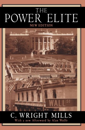 Book cover for The Power Elite by C. Wright Mills featuring the White House.