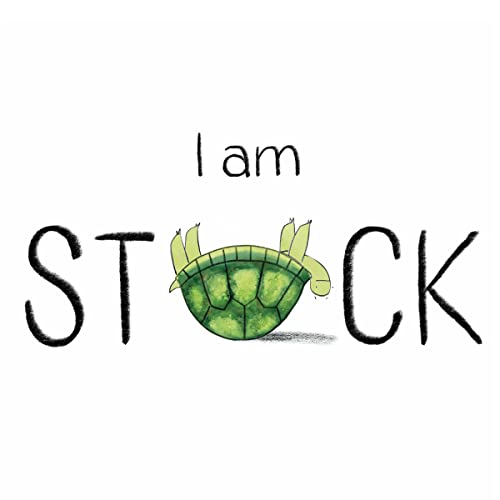 Turtle stuck in the word "STUCK," illustrated in green and black.