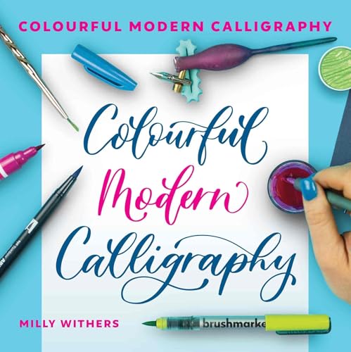 Book cover showing calligraphy pens, ink, and hand lettering on a white background.