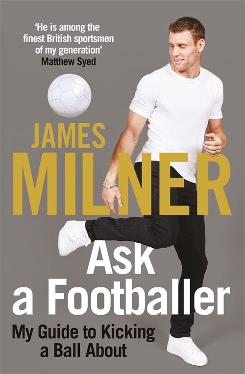Book cover featuring footballer James Milner and a soccer ball.