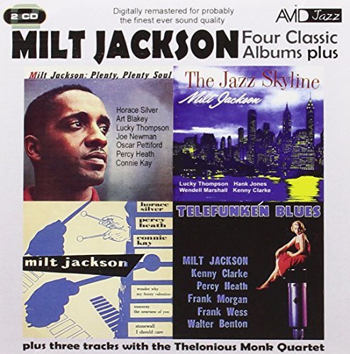CD cover featuring four Milt Jackson album artworks arranged in a two-by-two grid.