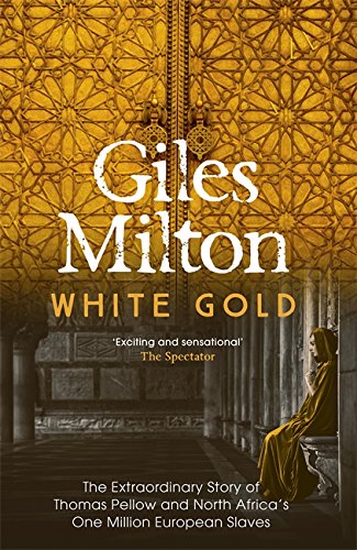 Book cover for White Gold by Giles Milton featuring a golden patterned door.