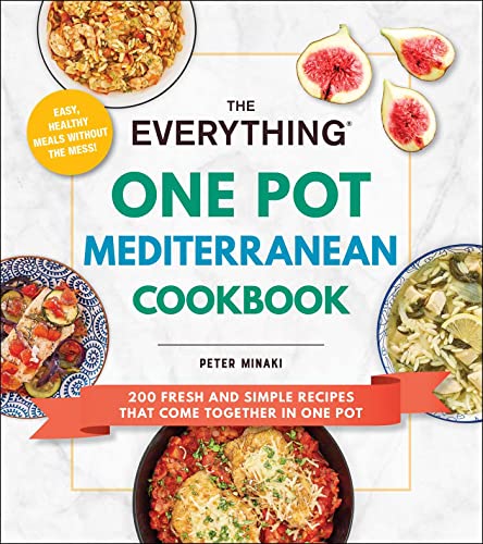 Cookbook cover featuring Mediterranean dishes like pasta, fish, and figs.