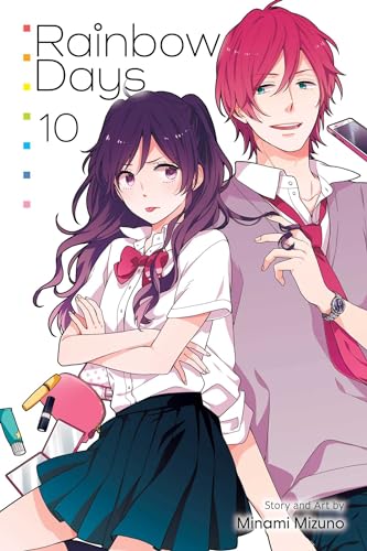 Manga cover featuring two young people with colorful hair, looking at viewer.