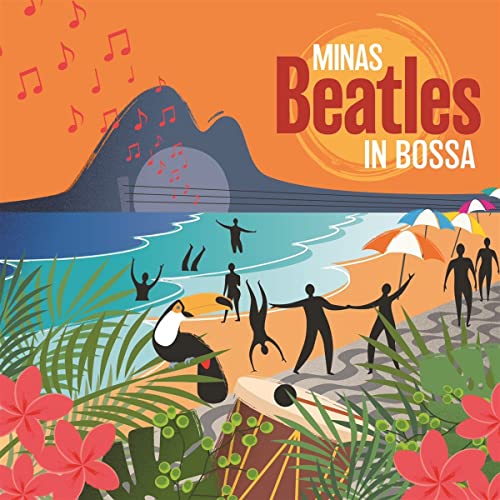 Album cover: "Beatles In Bossa" with beach scene and musical notes.