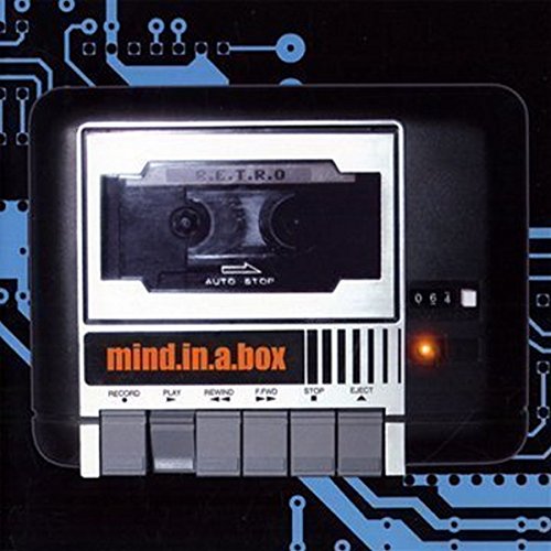 Retro cassette tape player image with circuit board background.
