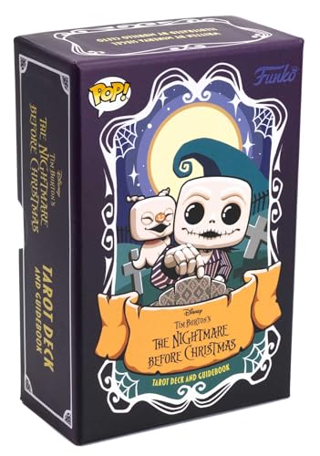 Boxed tarot deck featuring Jack Skellington and Sally from The Nightmare Before Christmas.